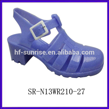 SR-N13WR210-9 (2) sandales à talons hauts sandales en plastique sandales en gros grosses gelées